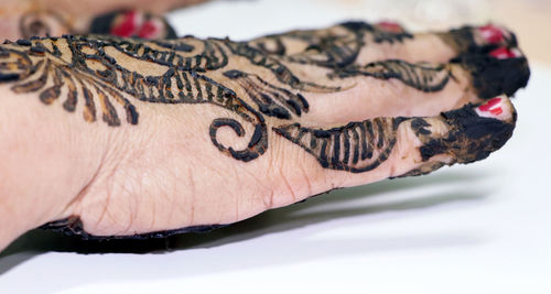 Close-up of human hand