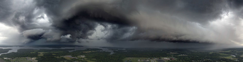 Storm clouds over mountain