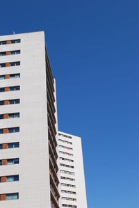 Low angle view of building against clear sky