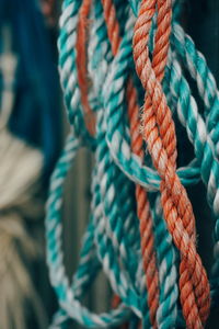 Close-up of ropes