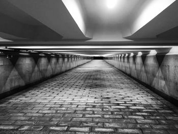 Empty subway tunnel