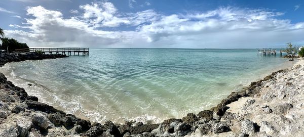 Scenic view of sea against sky