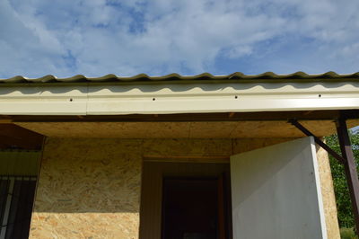 Low angle view of building against sky