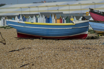 Boats in calm sea