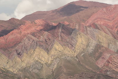 Aerial view of mountain range