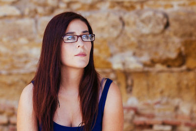 Portrait of young woman