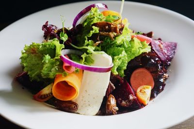 Close-up of food in plate