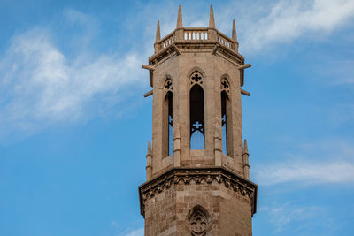 Low angle view of historic building against sky