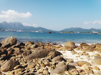 Scenic view of sea against sky