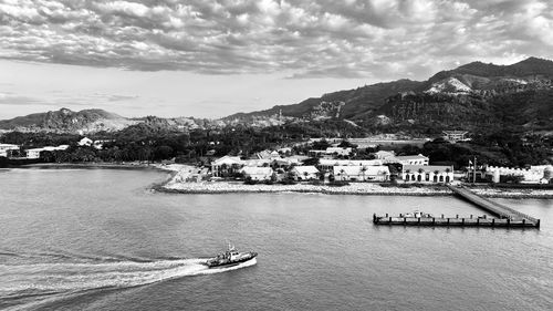 Boats in sea