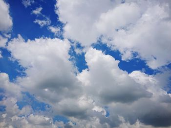 Low angle view of clouds in sky