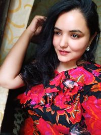 Portrait of a smiling young woman