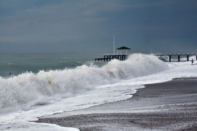Scenic view of sea against sky