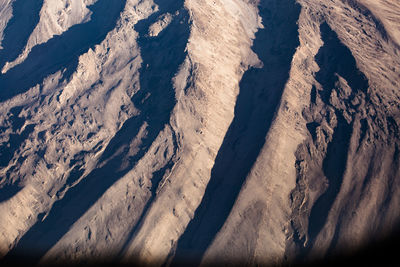 High angle view of a land from airplane