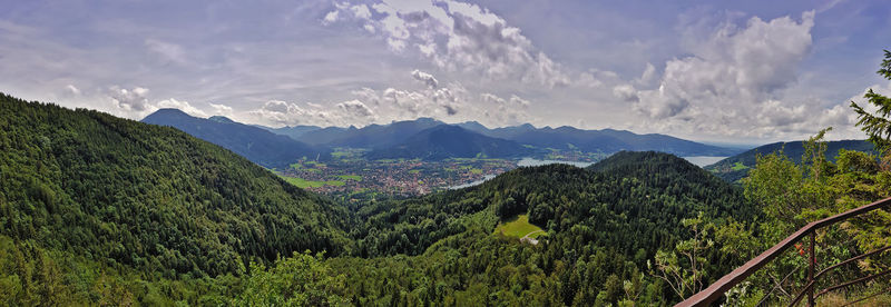 Panoramic view of landscape against sky