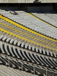 Full frame shot of empty chairs