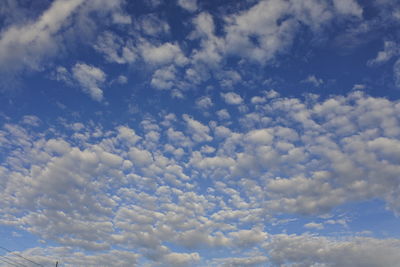 Low angle view of clouds in sky