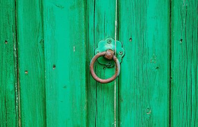 Close-up of closed door