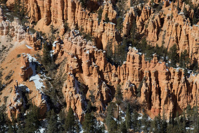 Panoramic view of rock formations