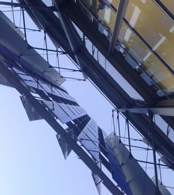 Low angle view of modern building against sky