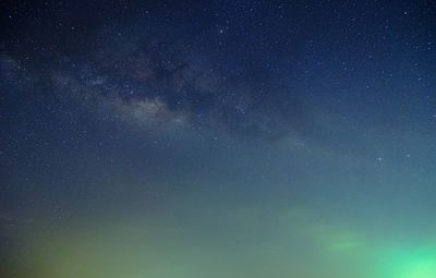 Low angle view of sky at night