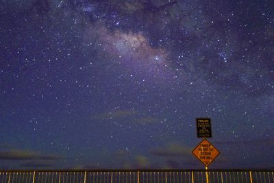Scenic view of star field against star field