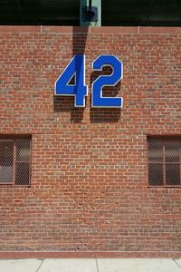 Number 42 on building