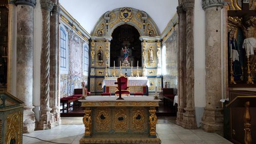 Interior of church