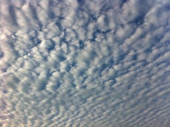 Low angle view of cloudy sky