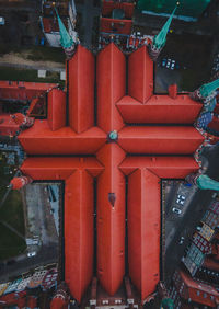 High angle view of food for sale