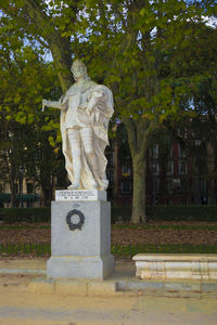 Statue in park