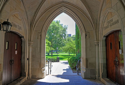 Entrance of historic building