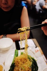 Close-up of food in bowl on table