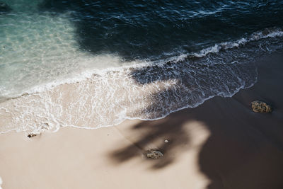 High angle view of sea