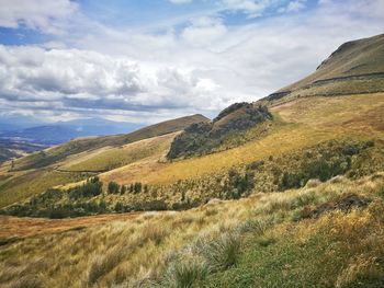 Scenic view of landscape against sky