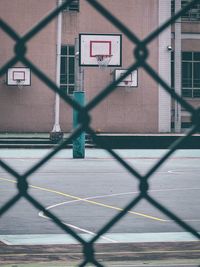 Fence on field basket playground, taipei