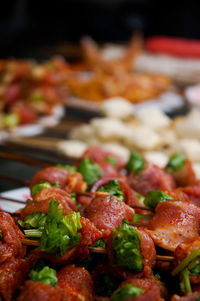 Close-up of pizza in plate