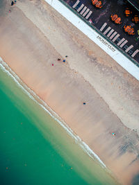 High angle view of swimming pool