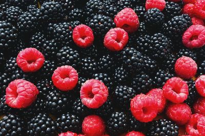 Full frame shot of strawberries