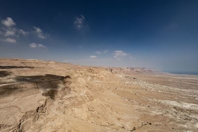 Scenic view of desert against sky