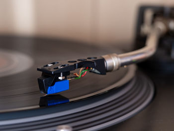 Close-up of machine part