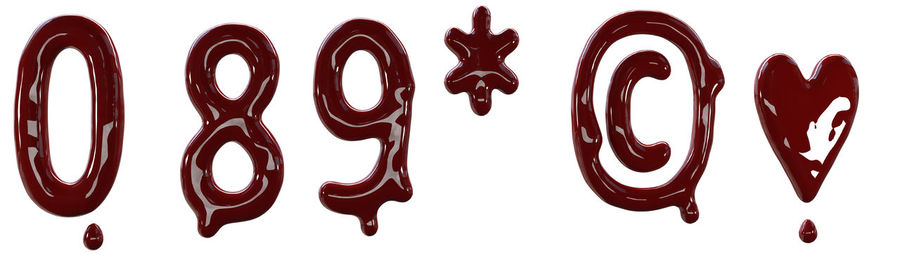 Close-up of cupcakes against white background