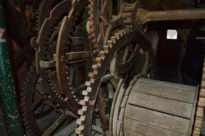 Close-up of machine part