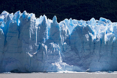 Panoramic view of frozen sea