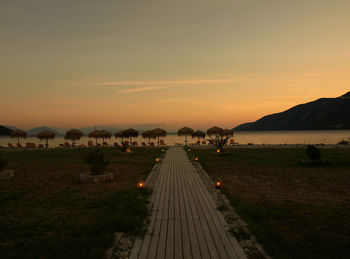 Beautiful beach sunset, on a greek island