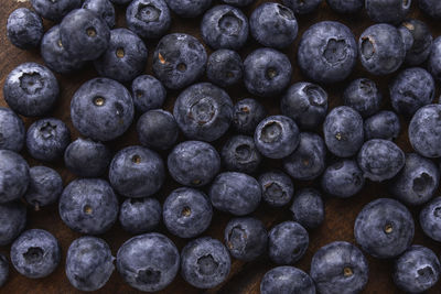 Full frame shot of blueberries