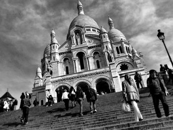 Low angle view of church against sky