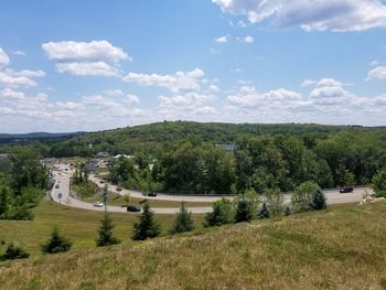 Scenic view of landscape against sky