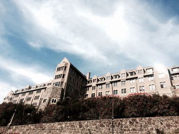 Low angle view of building against sky