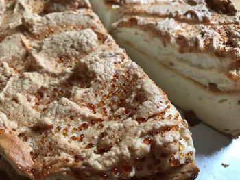 High angle view of ice cream in plate